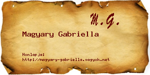 Magyary Gabriella névjegykártya