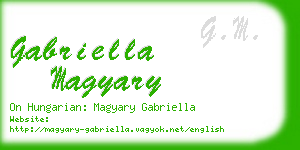 gabriella magyary business card